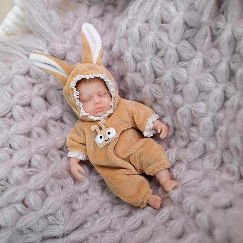 Reborn Baby Dolls - 6 inch Silicone Girl Ages 3+