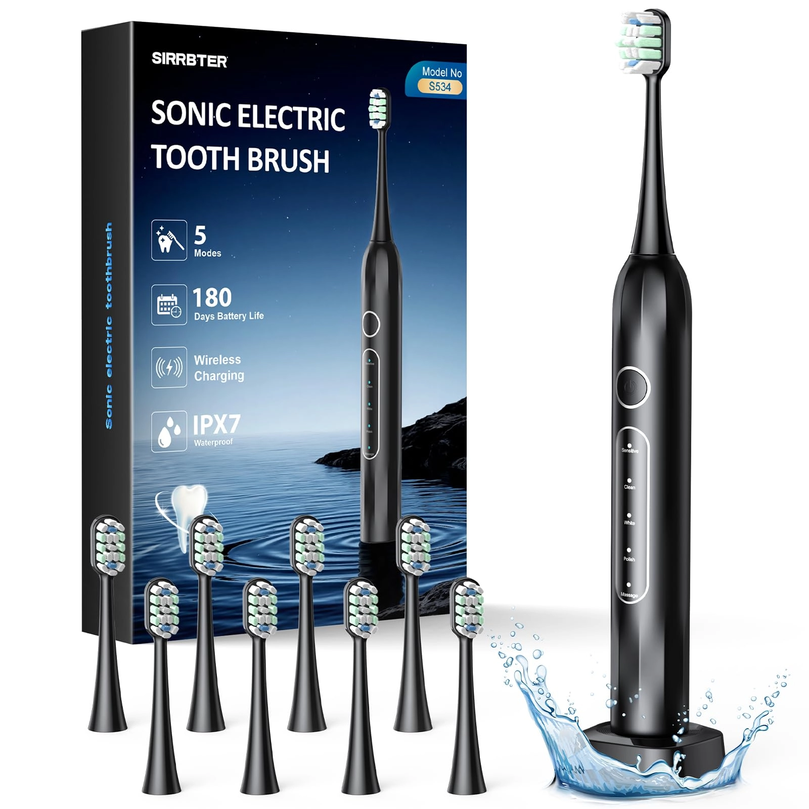 Y02 - 8 Brush Heads 60 Days 5 Modes