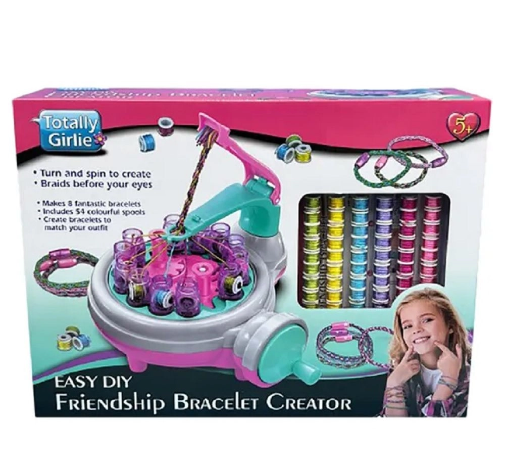 Easy Friendship Bracelet Creator - 54 Colourful Spools 8 Bracelets