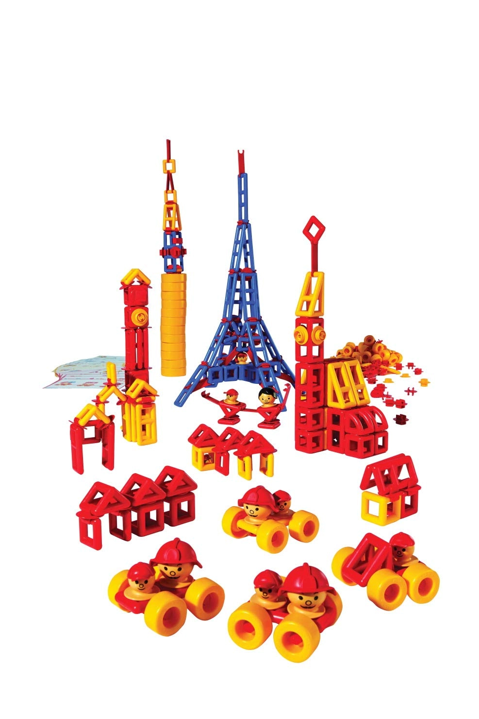 ToyCentre Plasticant Mobilo (330) - 424 Pieces 12 Large Wheels
