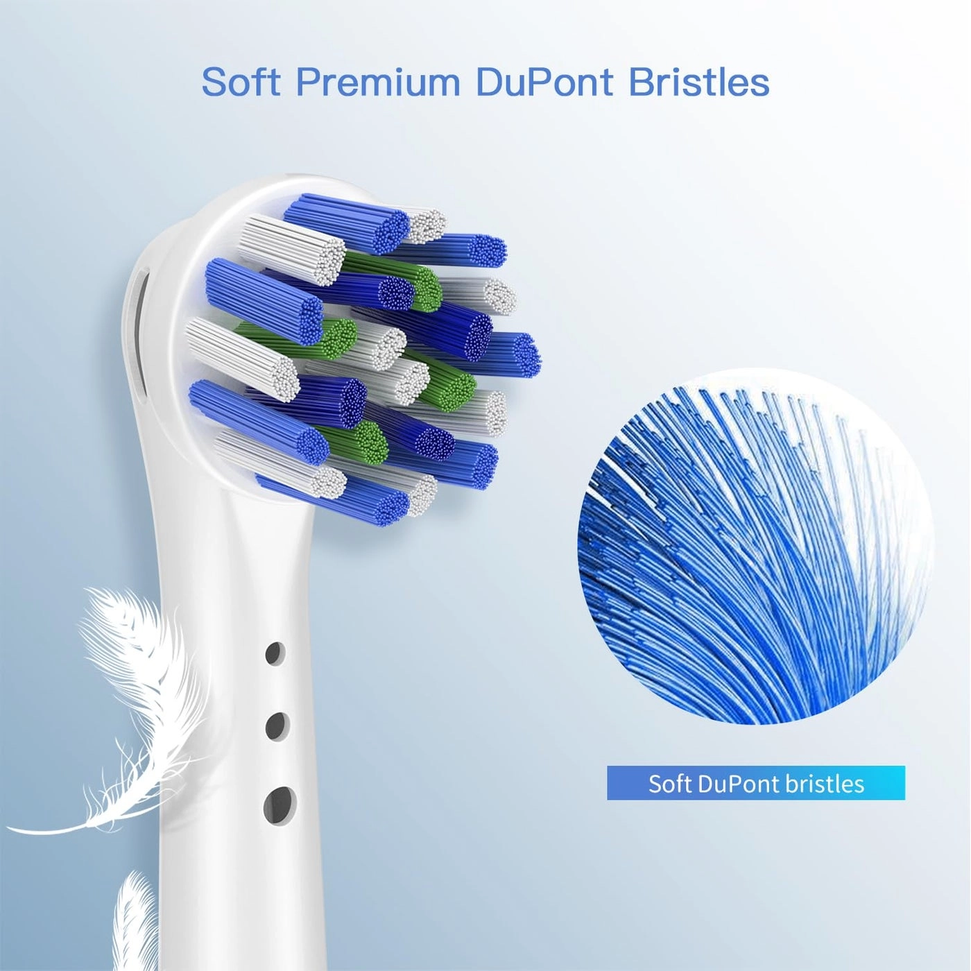 Replacement Toothbrush Heads - 16 Pack Precision Clean
