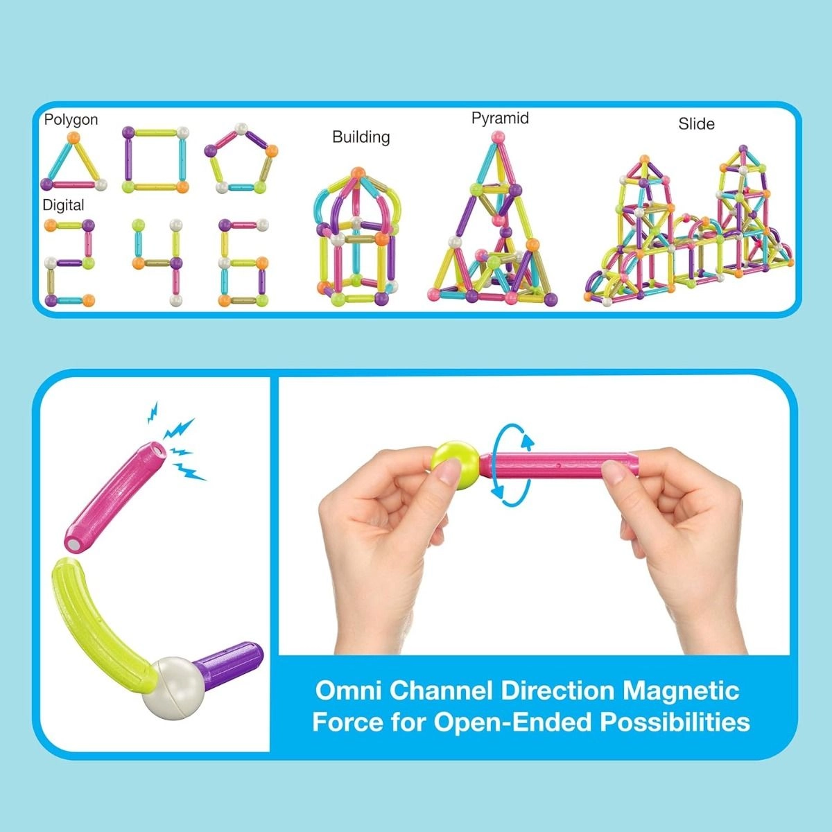 Magnetic Bars - 100 pcs