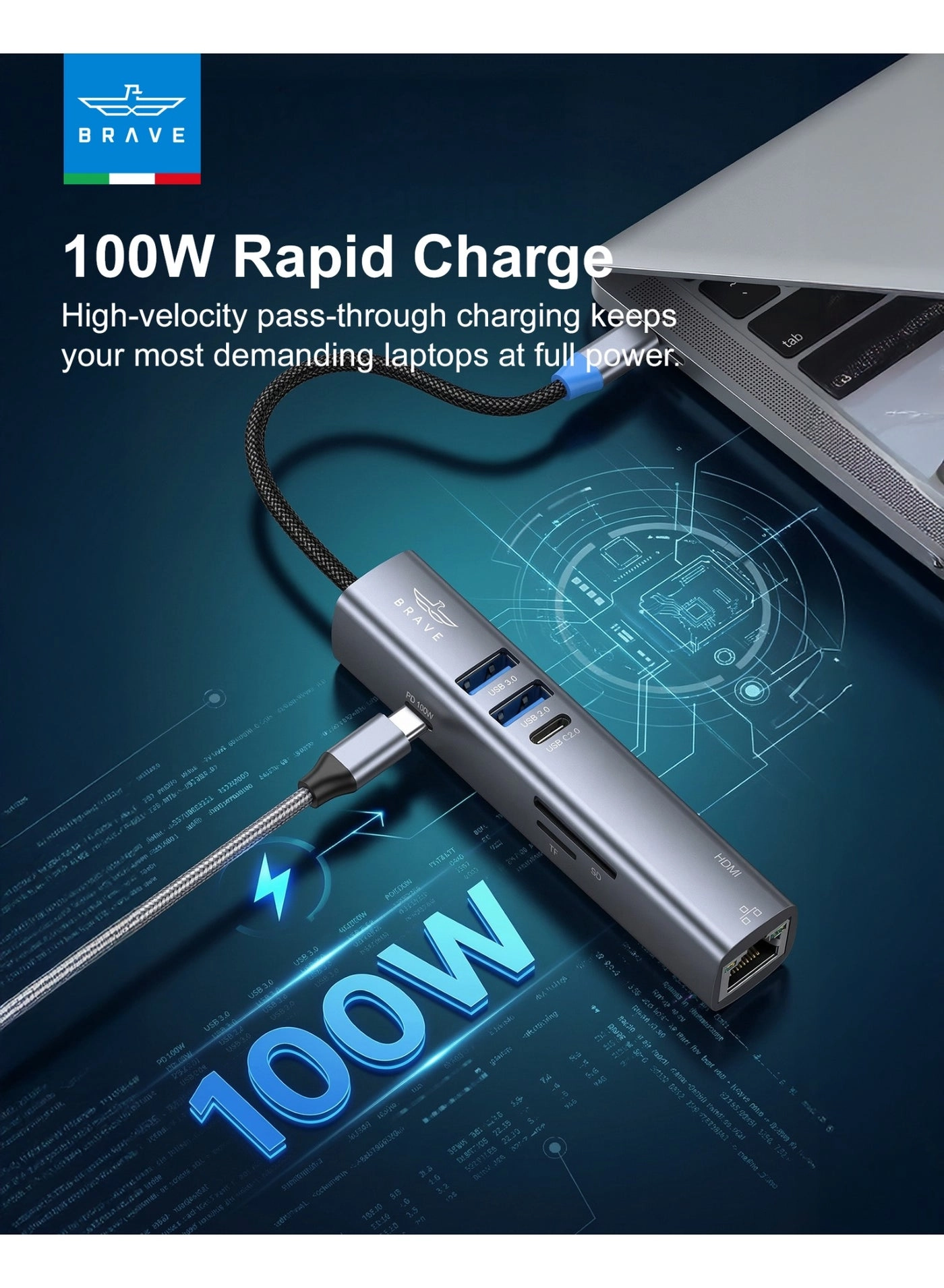 BH-08 - USB-C MacBook Pro MacBook Air iPad Pro Surface Dell HP Lenovo iPhone 17 Samsung Galaxy