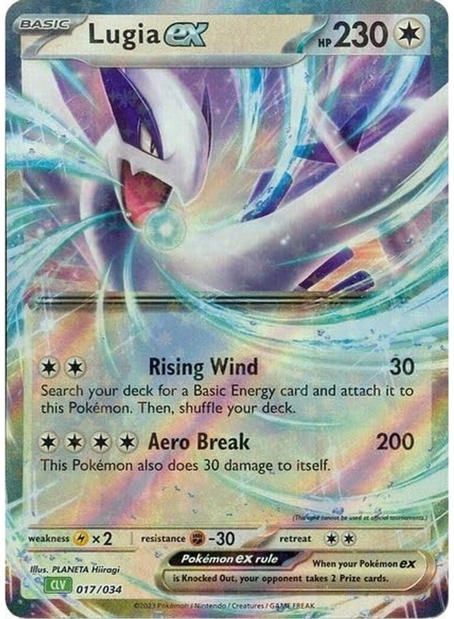 Pokémon Lugia ex 017/034 CLV - Single Card