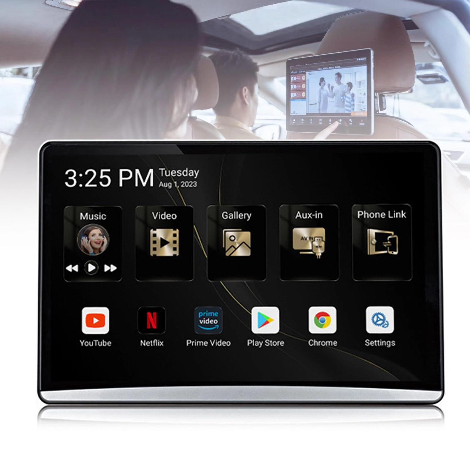 Car Headrest Monitor - 10.6in 11.3in 12.3in 13.3in 14in