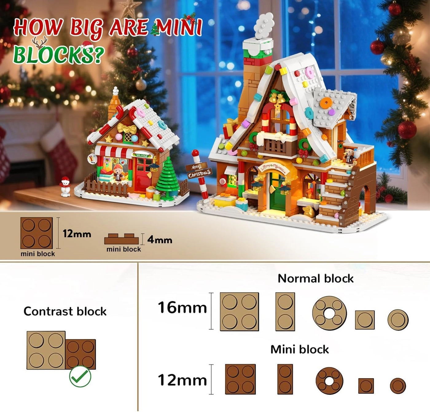 Christmas Gingerbread House - LED lights Ages 8+