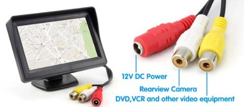 Car Rear View Camera Monitor - 4.3 Inches
