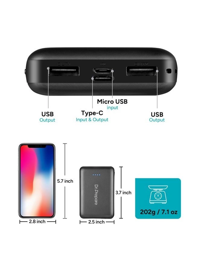 GD-K6 - 10000mAh 5V/3A 3X Faster Charging 2 USB Type-C input