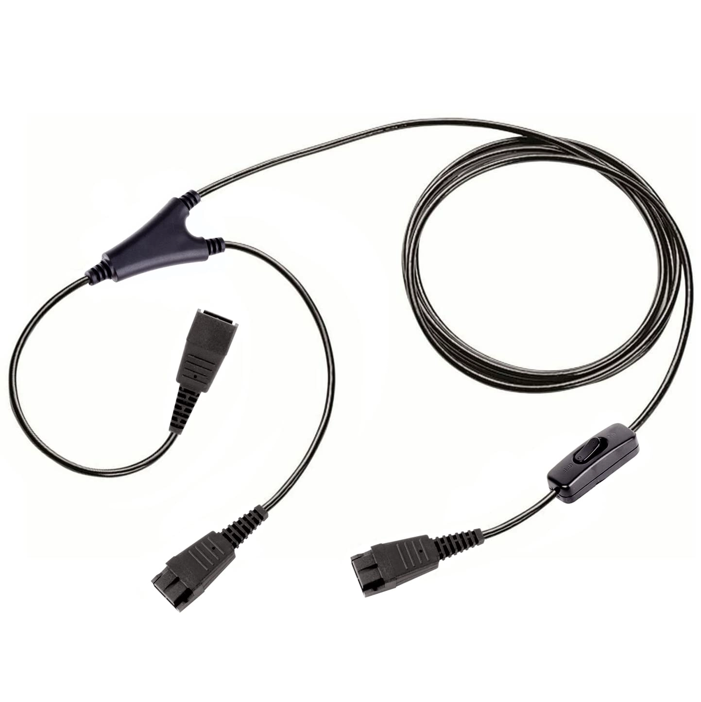 VoiceJoy Quick Disconnect Cord for Jabra Headsets - Mute Button