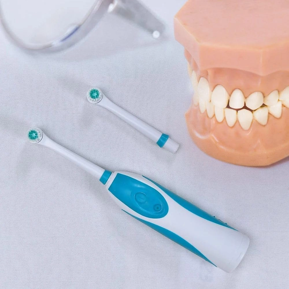 Rechargeable Electric Toothbrush - Adult 2 Brush Heads 6 Operational Modes