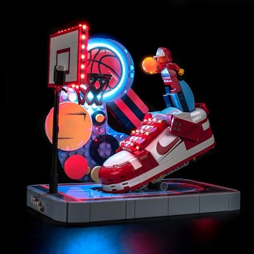 LED Light Set - Compatible with 43021 Nike Dunk Trickshot red