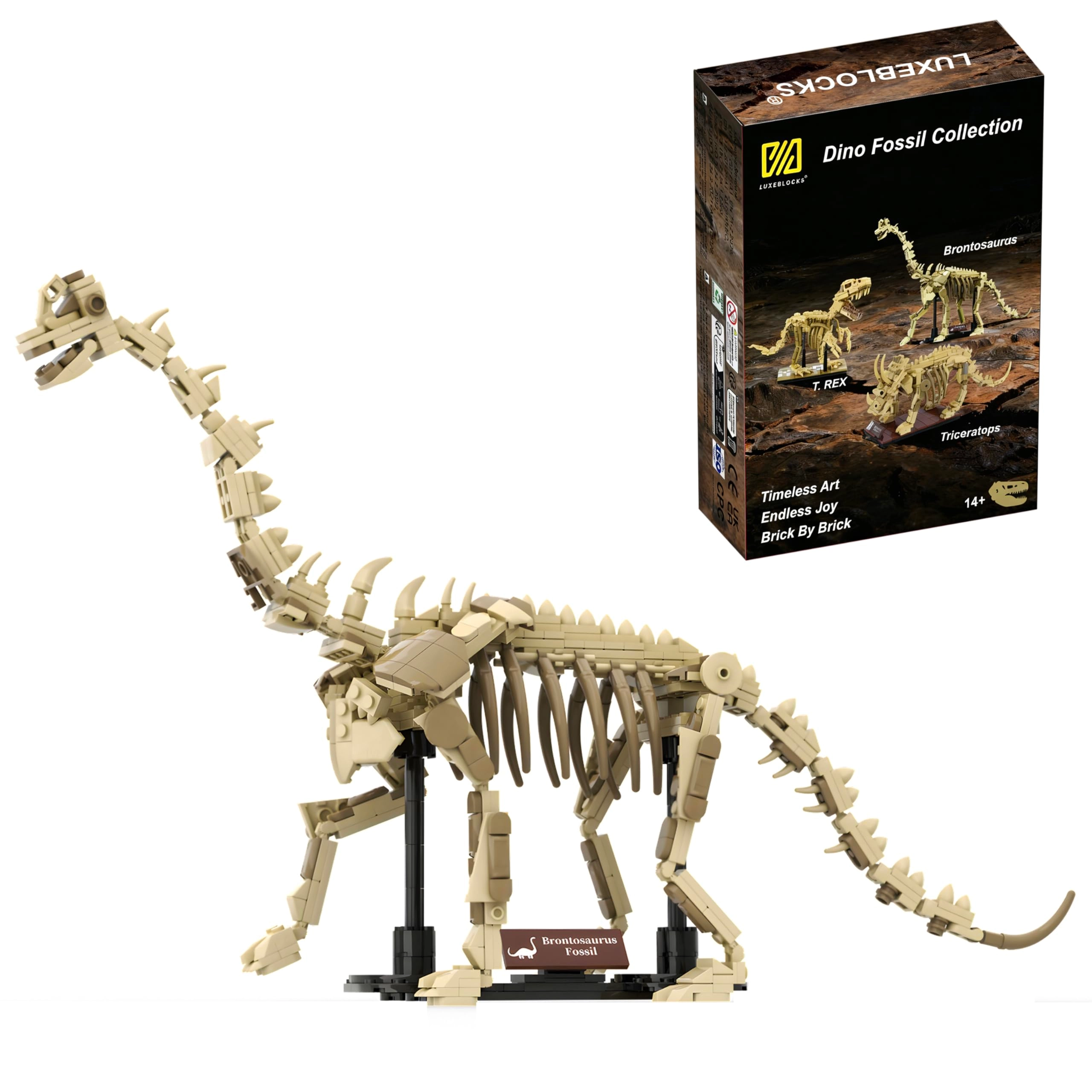 LUXEBLOCKS Brontosaurus skeleton - Parrot