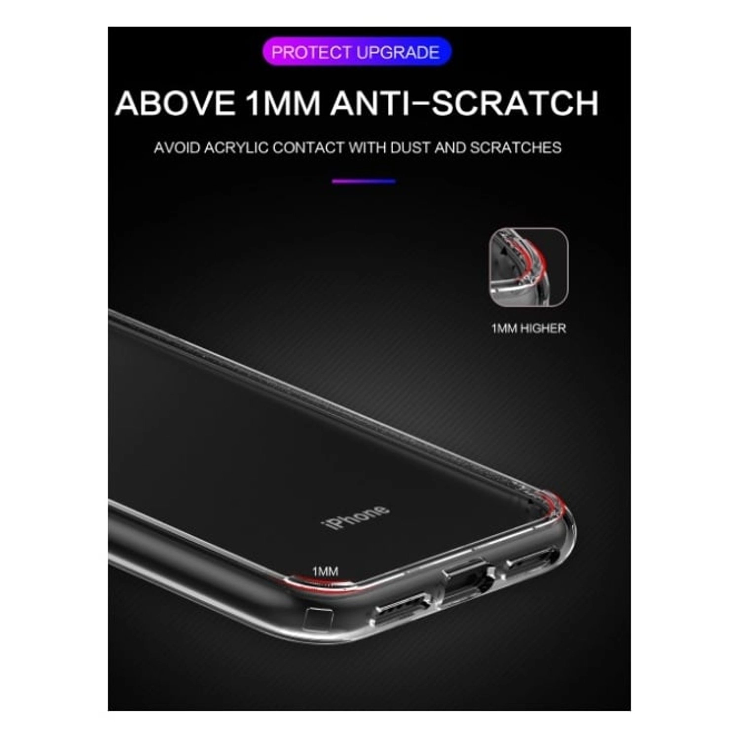 Clear Shatterproof Tempered Glass Screen Protector + Back Protector for iPhone 11 Pro