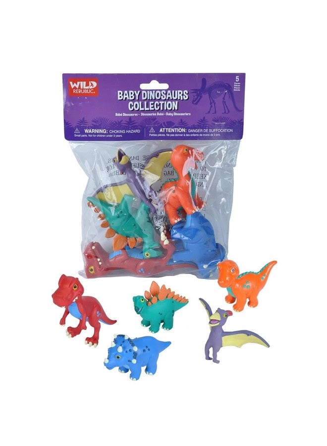 Wild Republic Baby Dino Polybag - Dinosaur Figures 5 pcs