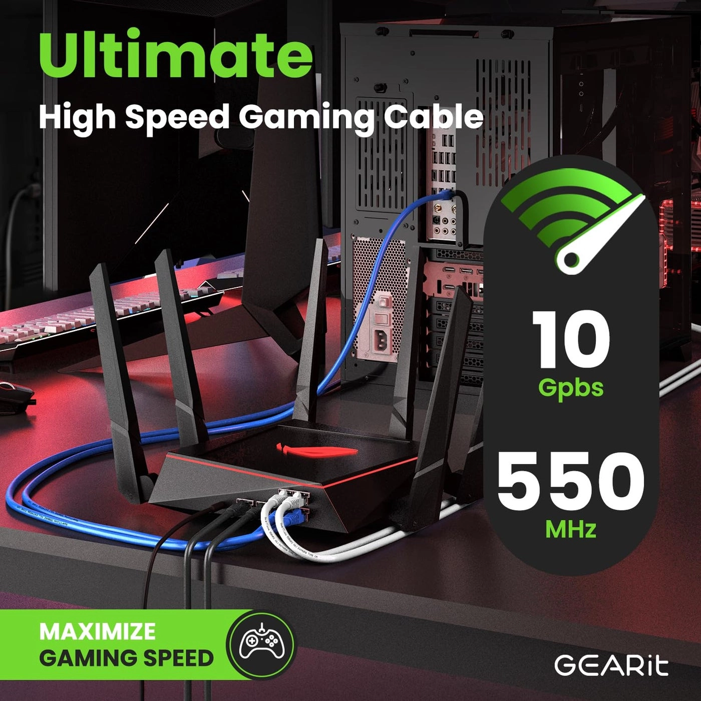 Cat 6 Ethernet Cable - 25 ft Pack