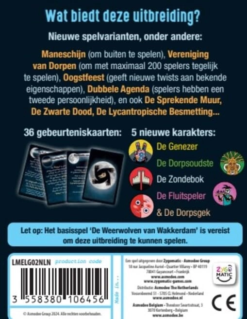 The Wakkerdam Werewolves: Full Moon - Card Game (German)