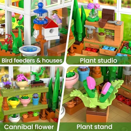 Flowers House - LED Light Greenhouse Model