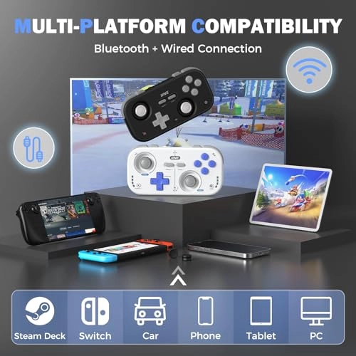 Retro Pocket Wireless Game Controller - Grey