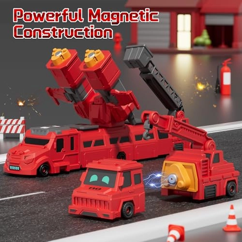 Transformable Fire Truck - 19-piece
