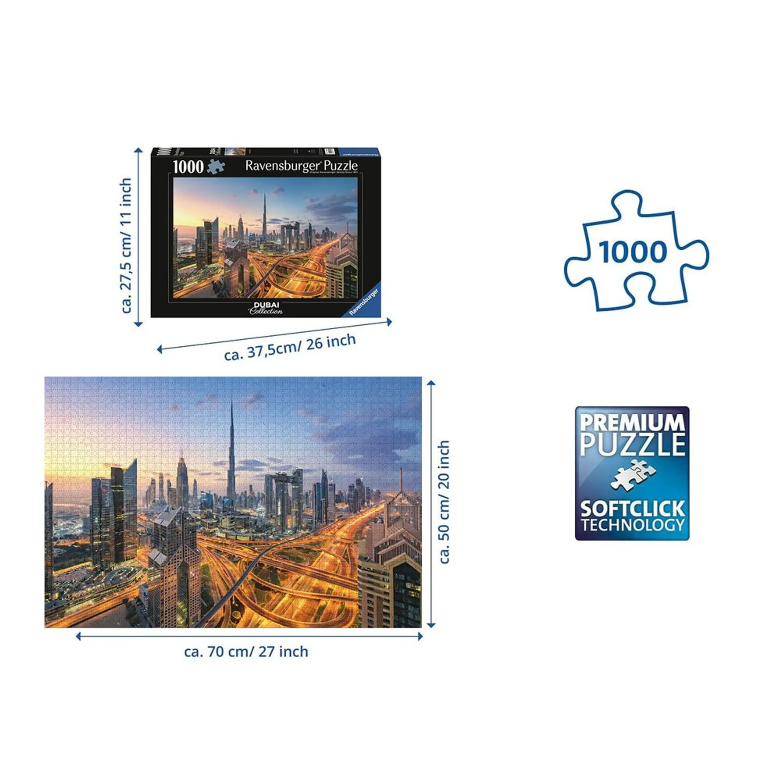 Dubai Skyline Puzzle (622-12001745_5) - 1000 pcs