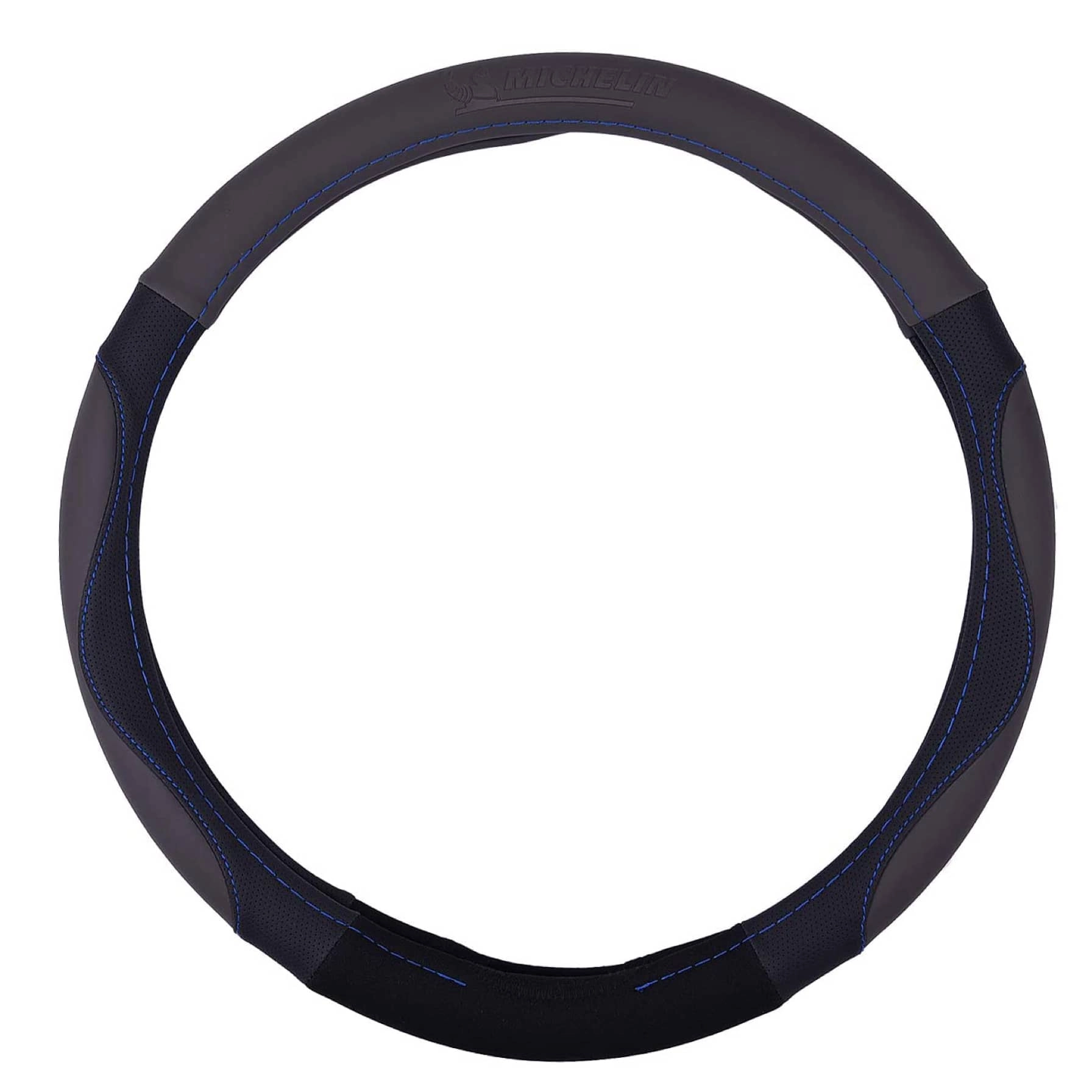 MICHELIN Premium Steering Wheel Cover - 37-39 cm Blue
