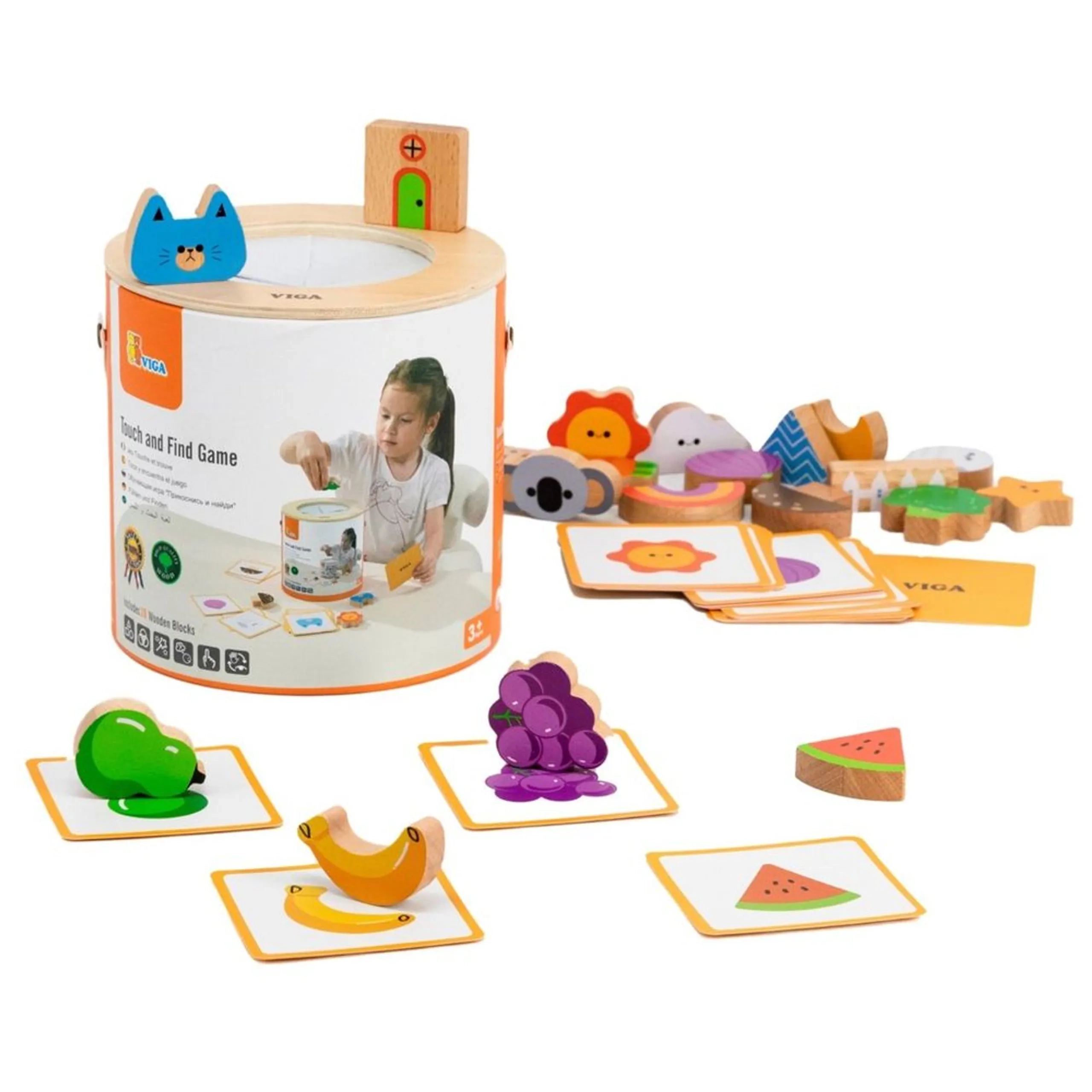 VIGA Touch and Find Matching Puzzle (29464294-44658) - 20 pcs