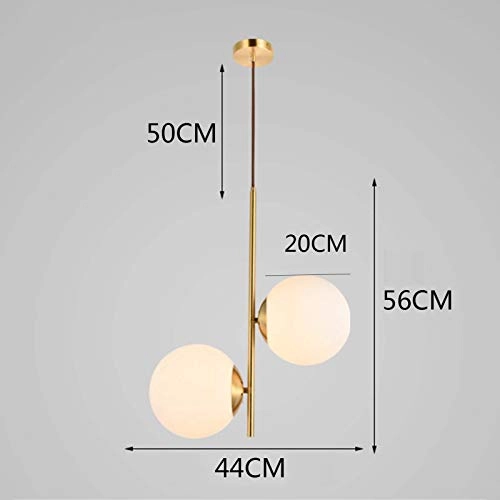 Glass Ball Chandelier - E27 Milky White