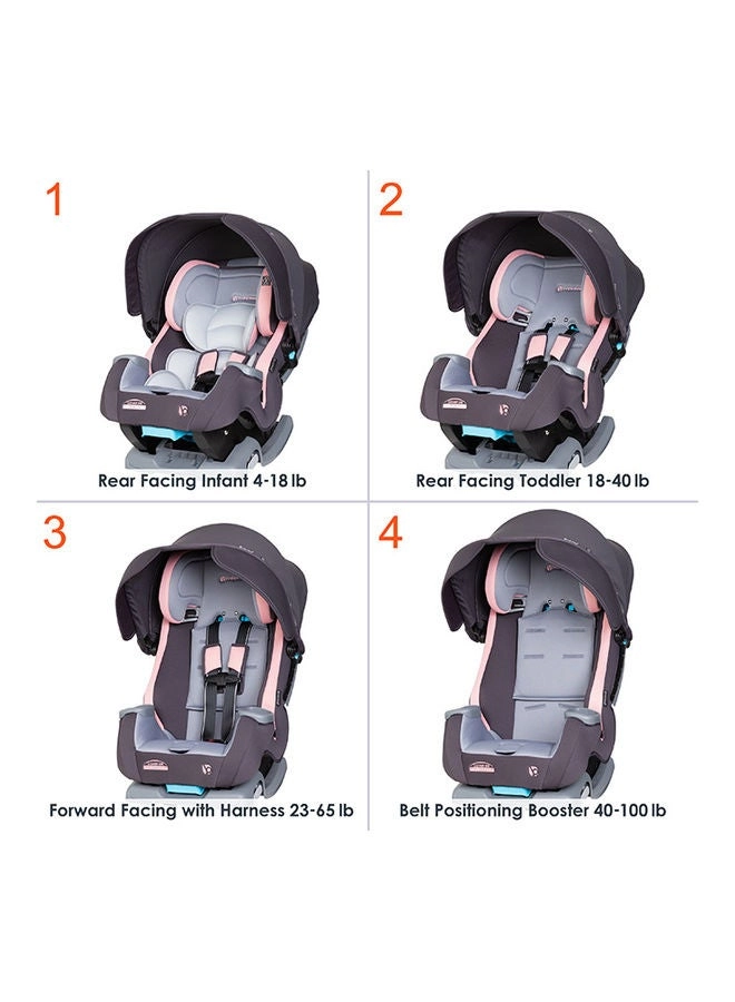 CoverMe - 4-In-1 Convertible Car Seat Quartz Pink