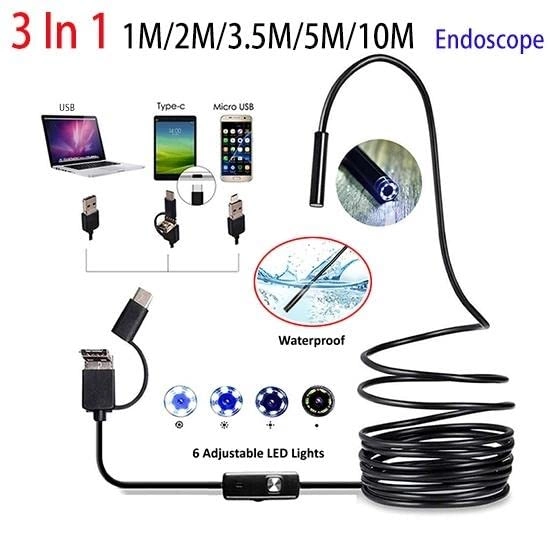 Mini Endoscope - 5.5mm/7mm 2 Meters