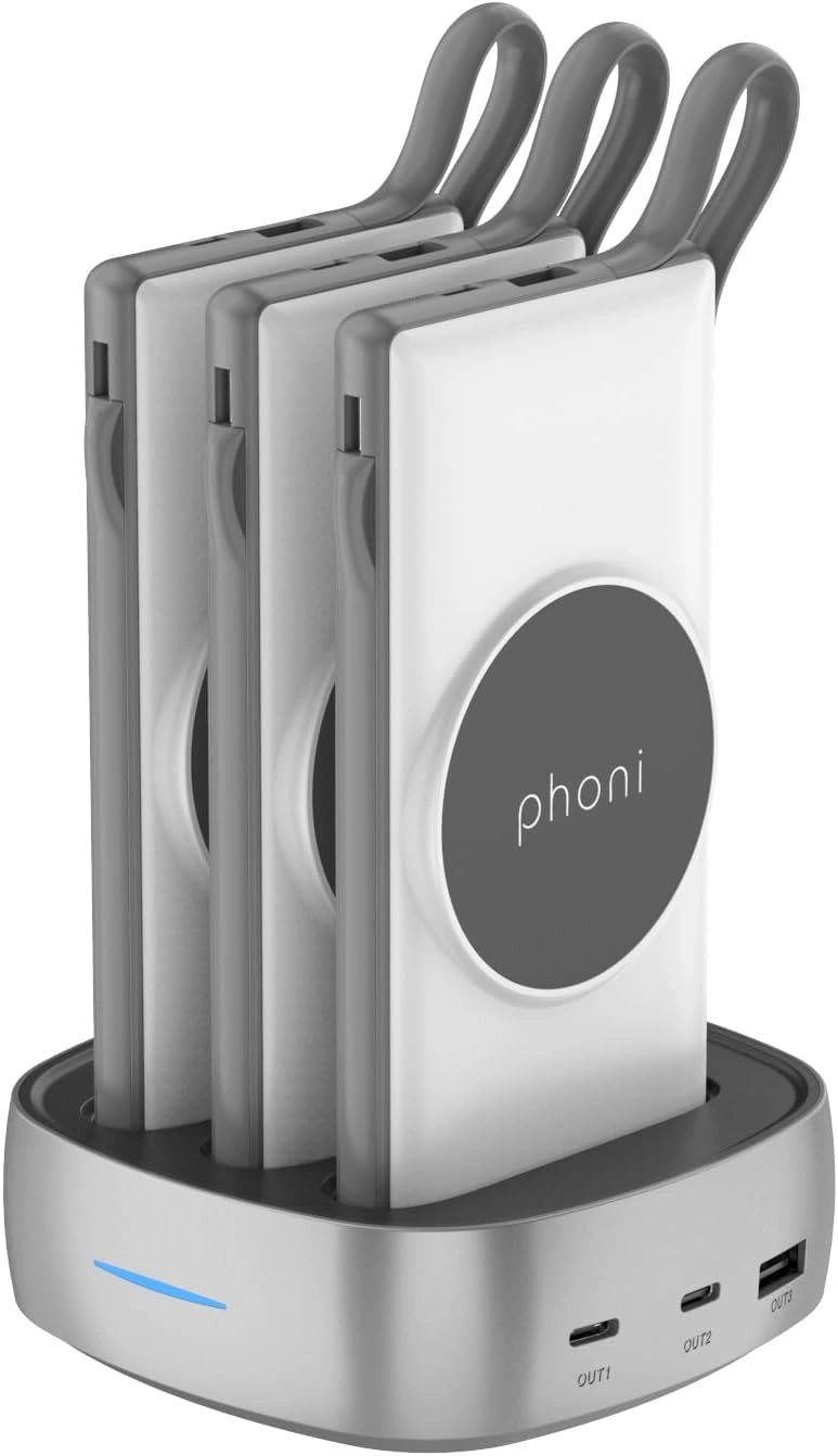 Phoni 3 in 1 Magnetic Magsafe - 10000mAh 18W Fast-Charging Wireless charging