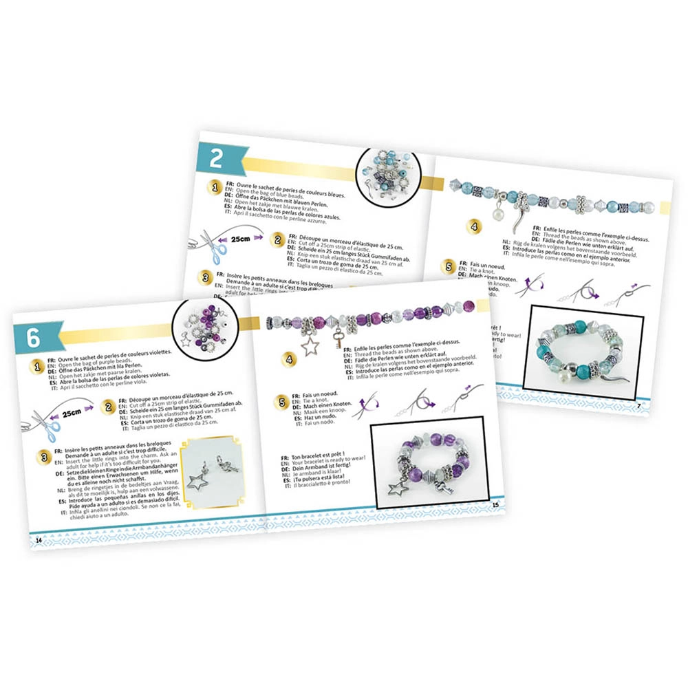 Charm Bracelets Kit - 6 bracelets