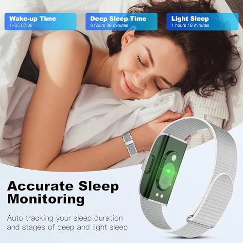 Sleep & Fitness Tracker - 24/7 Heart Rate Silver