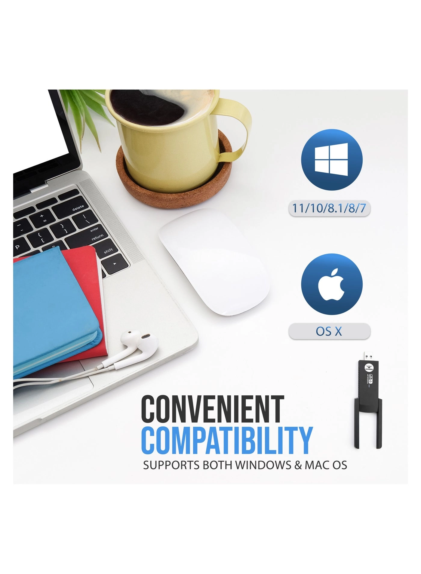 AirBULLET - Dual Band USB 3.0 Wi-Fi 6