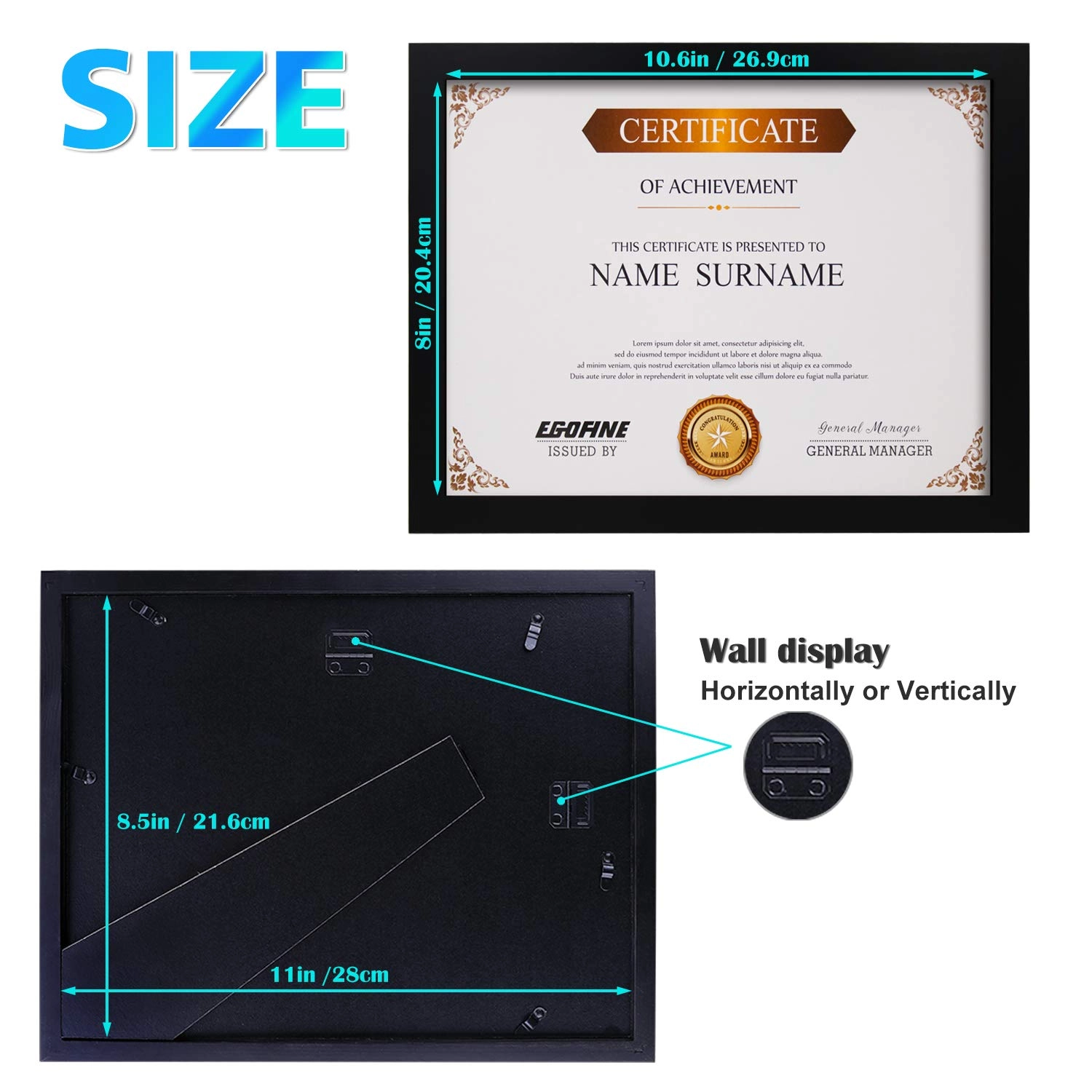 Picture Frames - 8.5x11