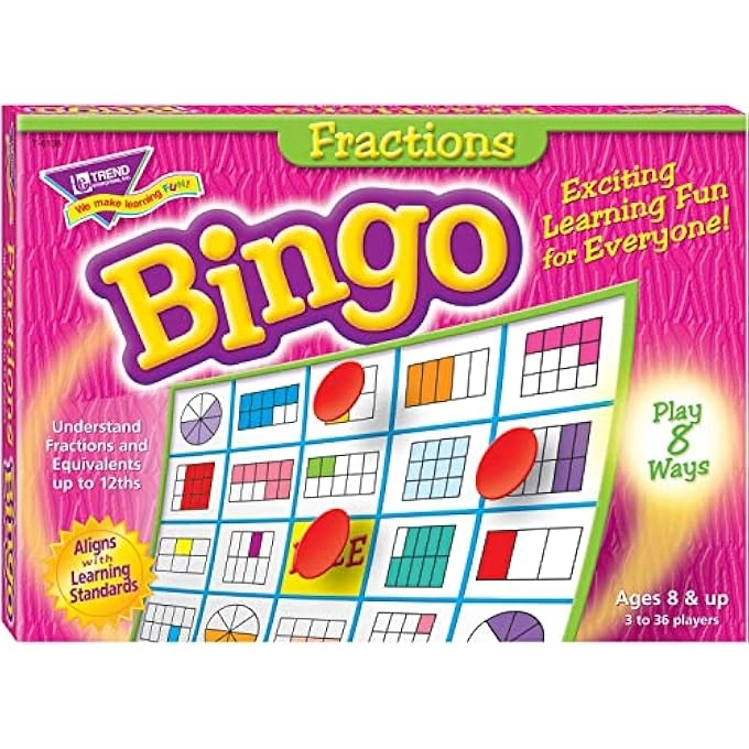 rayihni FRACTIONS BINGO