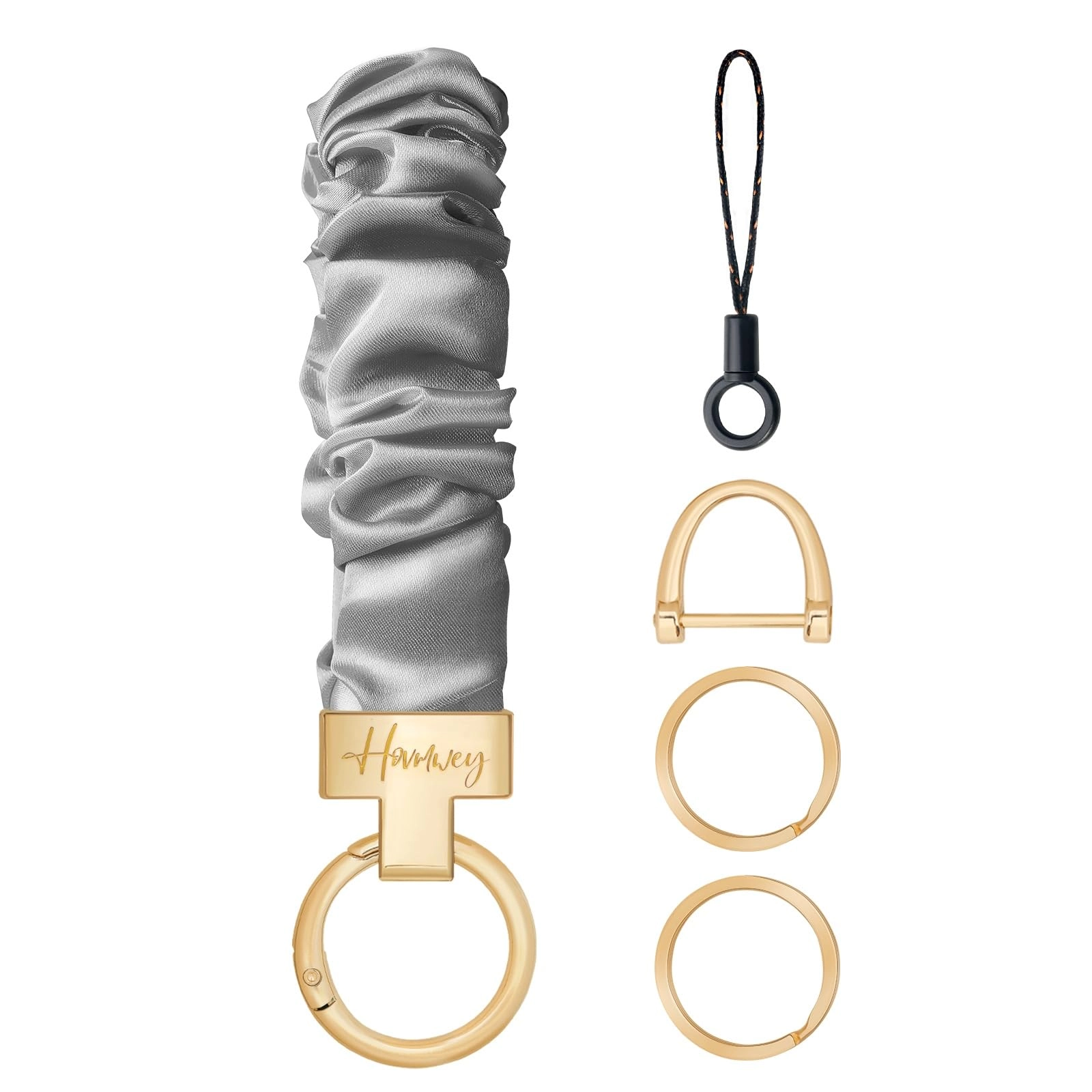 Stretchy Scrunchie Keychain Wristlet - Fun