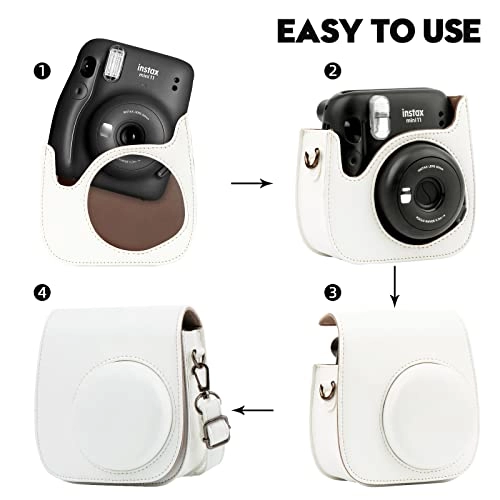 Camera Case - PU Leather Mini 11 + Photo Album - 52 pockets