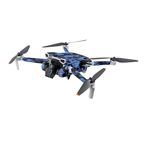 Skin For DJI Mini 3 - Blue Modern Camo Vinyl