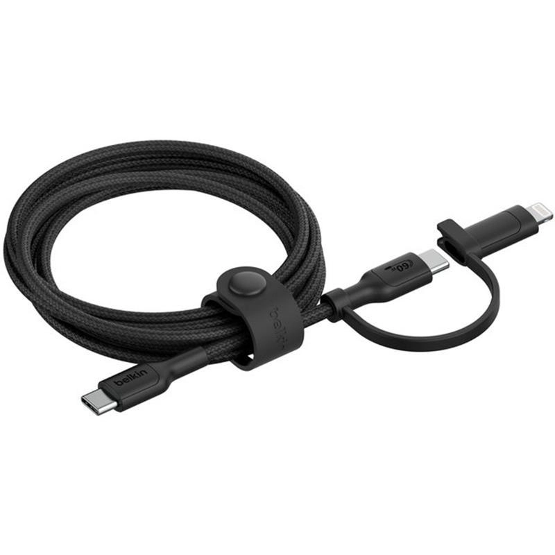 BoostCharge 2-in-1 Cable USB-C to USB-C/Lightning 1.5m