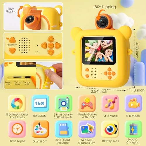 M2 - 1080P 180° Flip Lens 32GB