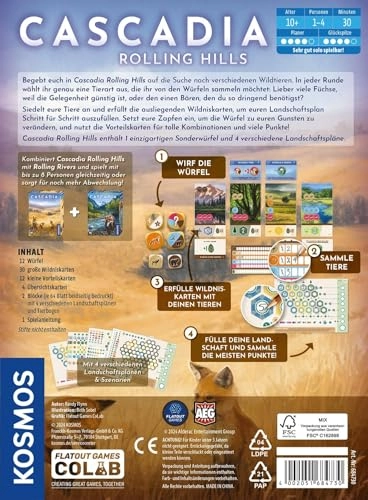 Cascadia Rolling Hills - Roll & Write (German)