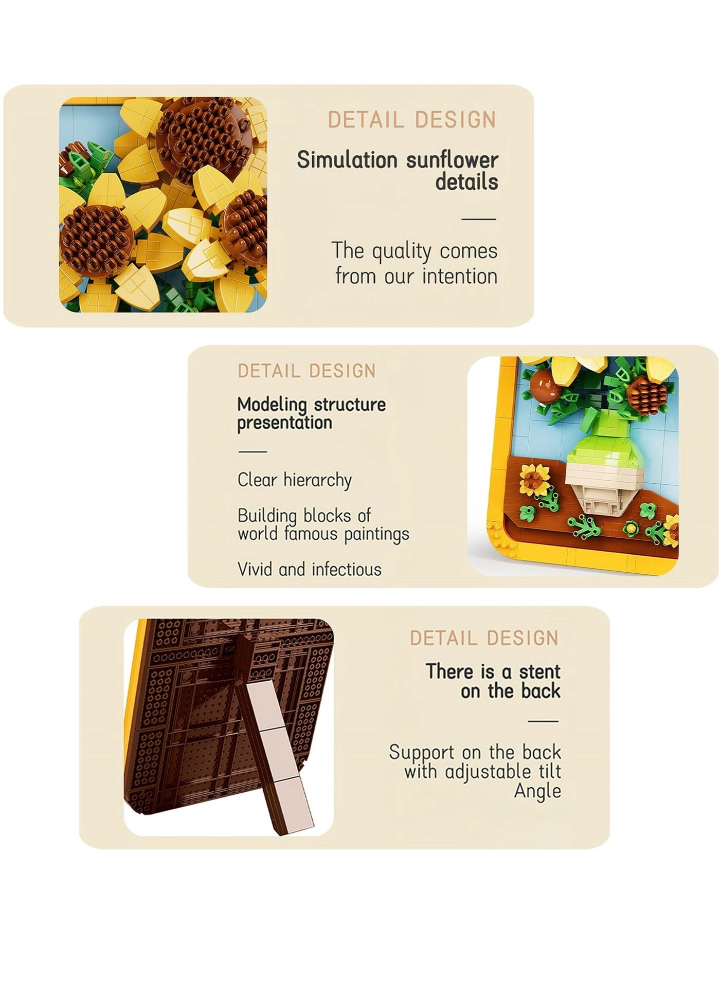 Vincent Van Gogh Sunflower - 871 pcs