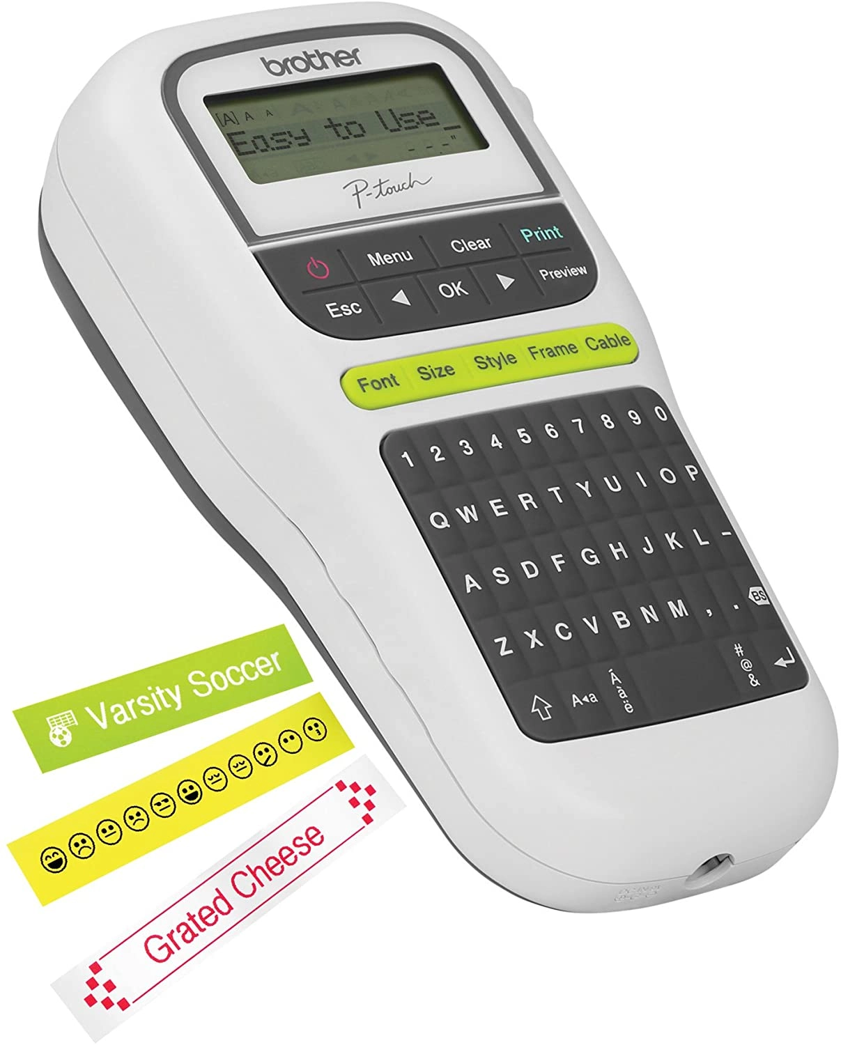 PT-H110 - Qwerty Keyboard One-Touch Keys