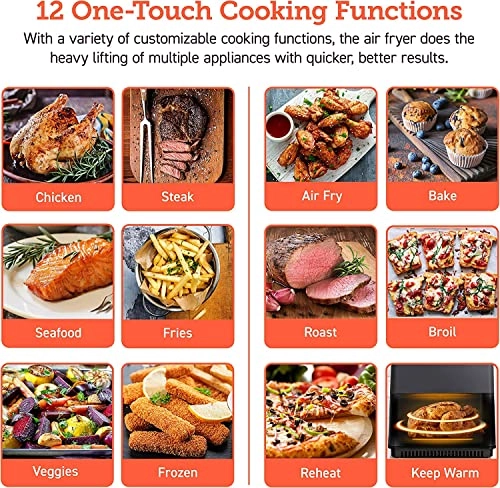 Air Fryer - No Preheat No Shaking Precise Temperature