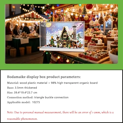 Lego Acrylic Display Box - 10275 Seasonal Elf Clubhouse