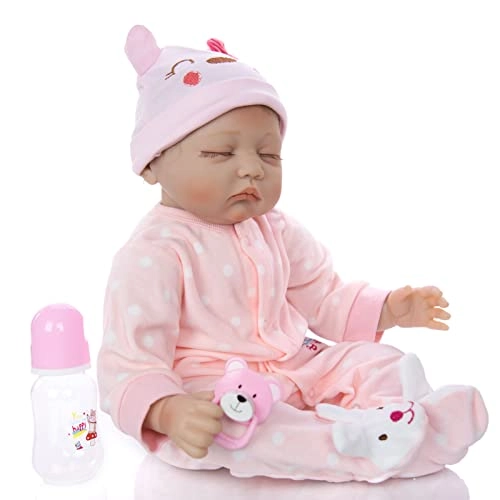 Reborn Baby Doll - 55cm Soft Silicone Limbs Cloth Body