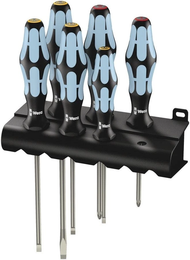 Wera Kraftform Stainless Slotted and Phillips Screwdriver Set (6 Pcs)