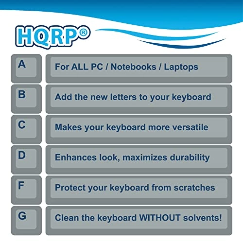 Russian Transparent Keyboard Sticker - Protective Layer Matte Finish