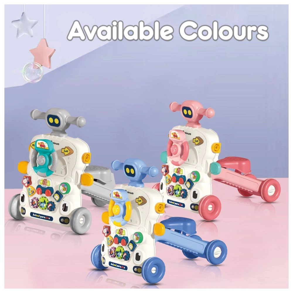 5-IN-1 Baby Walker - Musical Keyboard Blue