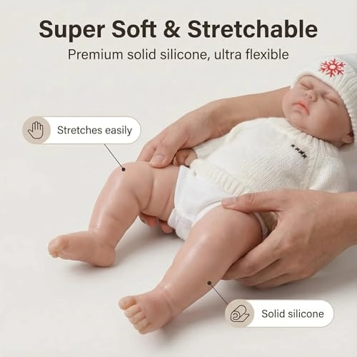 Reborn Baby Doll - 12 inch Vinyl Girl Ages 3+